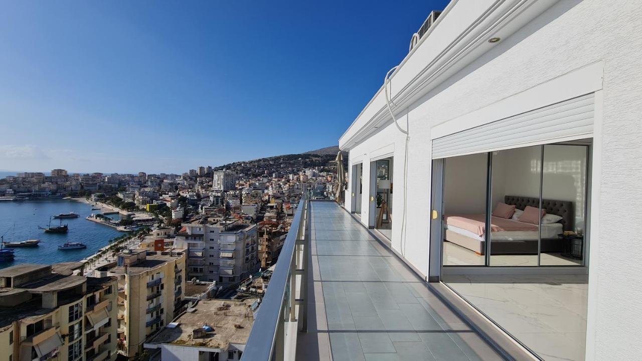 Ferienwohnung Rocknest Sea View Penthouse Sarandë Exterior foto