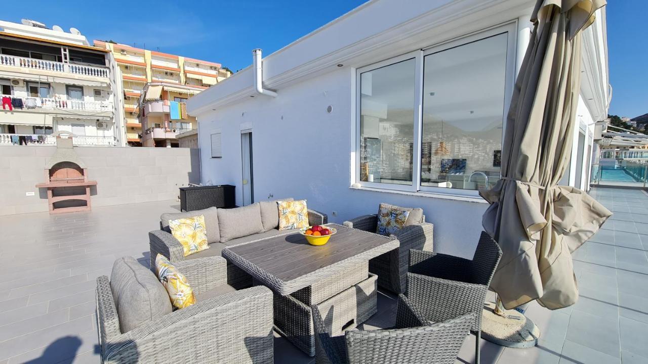 Ferienwohnung Rocknest Sea View Penthouse Sarandë Exterior foto
