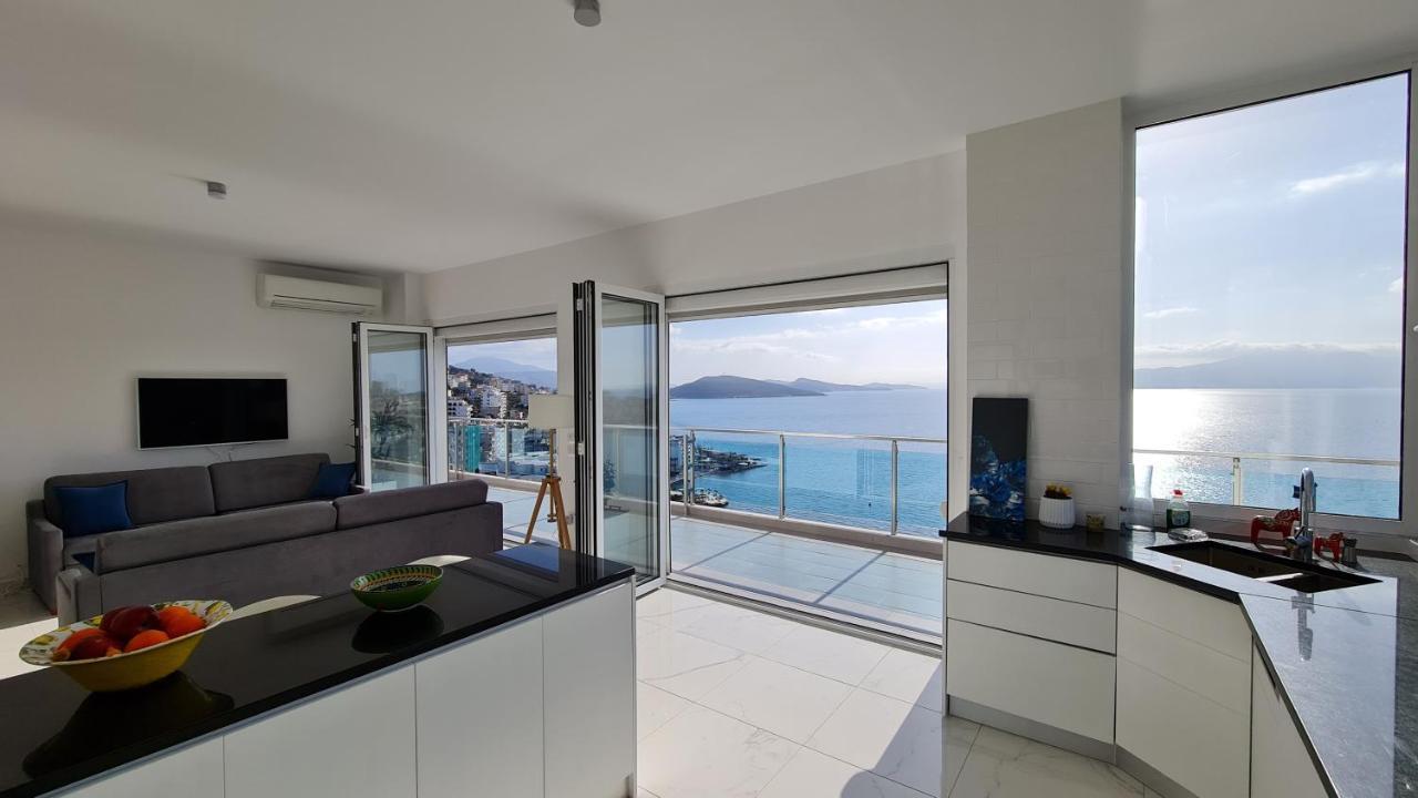 Ferienwohnung Rocknest Sea View Penthouse Sarandë Exterior foto
