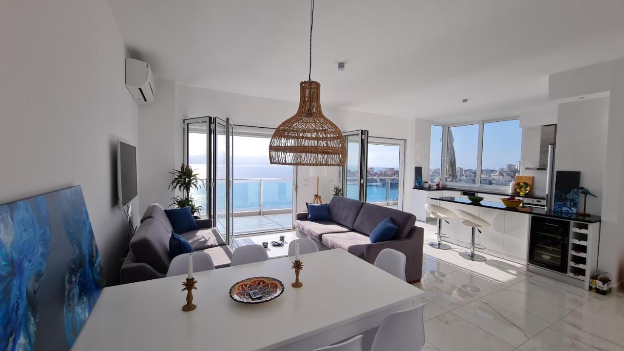 Ferienwohnung Rocknest Sea View Penthouse Sarandë Exterior foto