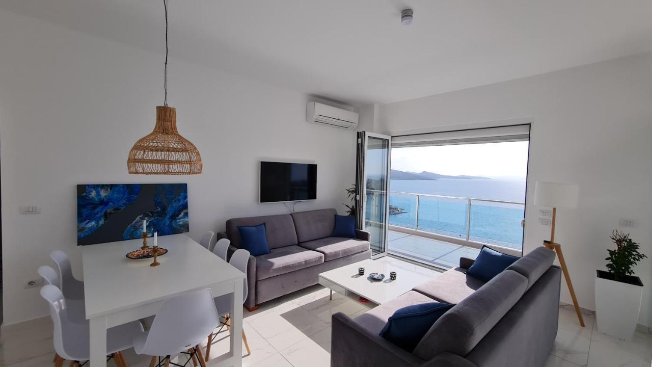 Ferienwohnung Rocknest Sea View Penthouse Sarandë Exterior foto